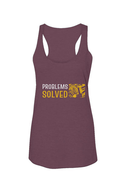 Problems Solved - Racerback Tank - Womens
