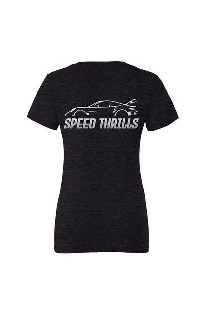 Speed Kills & Thrills - Womens Deep V T 