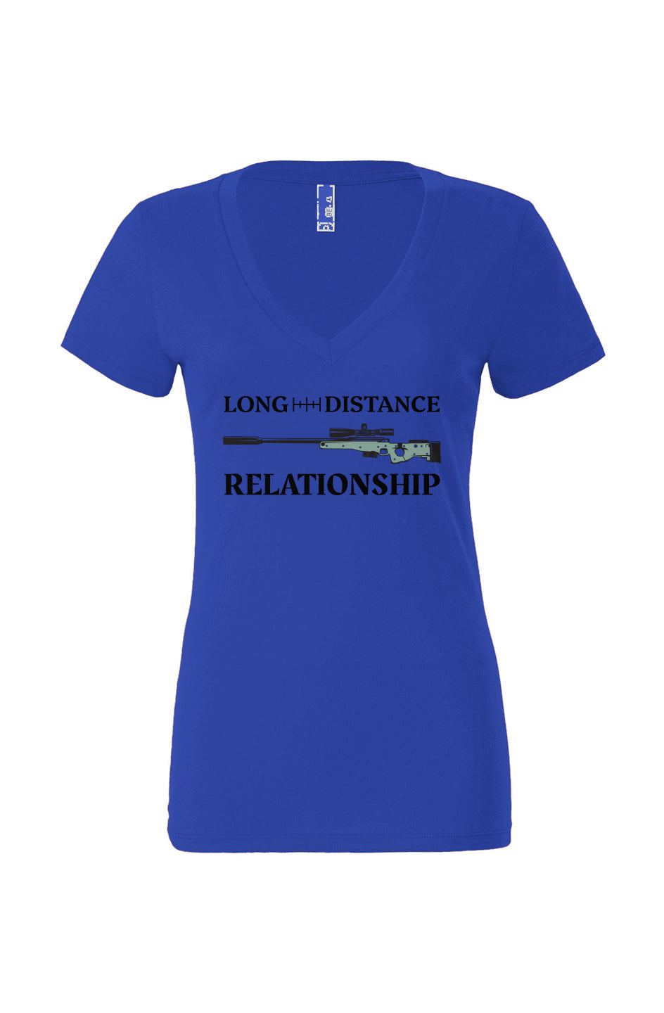 Long Distance - Womens Deep V Tee
